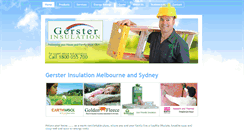 Desktop Screenshot of gersterinsulation.com.au